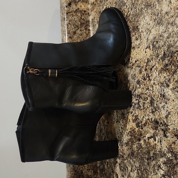 RALPH LAUREN Black booties with R.L.B stossel zipper closure genuine leather - Picture 8 of 8